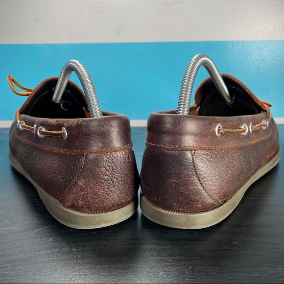 L.L. Bean leather boat shoes men’s size 8.5 - Picture 4 of 8